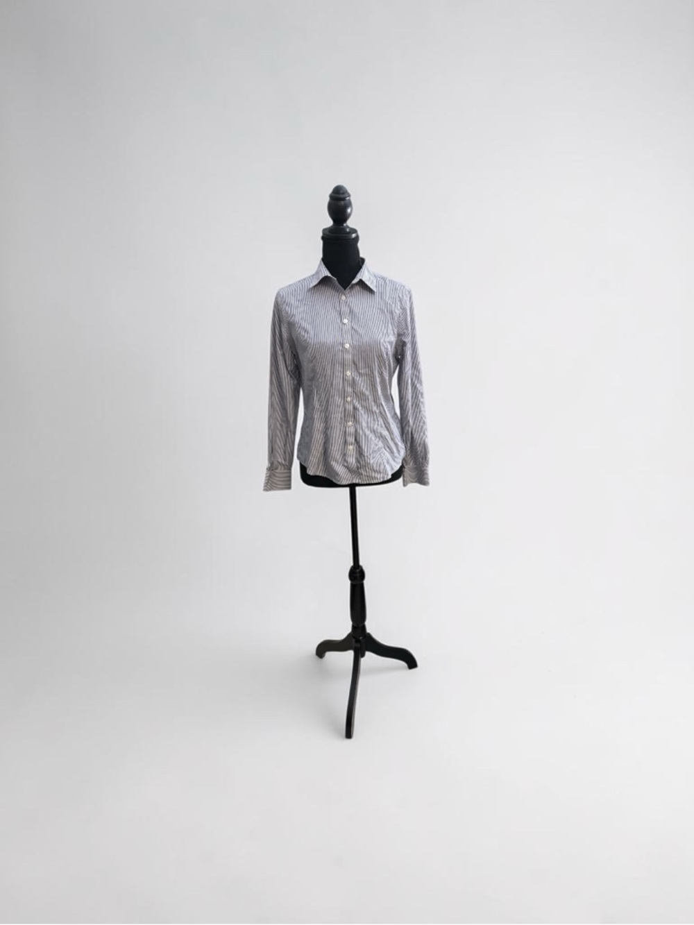 Brooks Brothers Women Button-Up Shirt in Blue and White Stripe